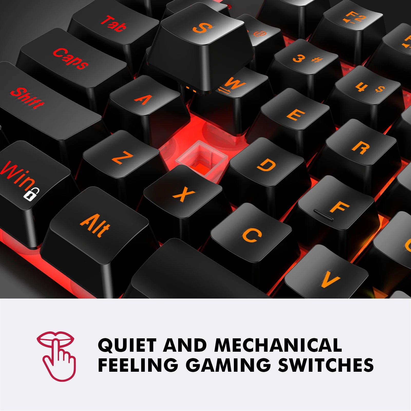 NPET K10V3 Gaming Keyboard – 104-Key Wired RGB Backlit Keyboard for Windows Laptop