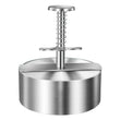 Stainless Steel Burger Patty Maker with Detachable Handle – Non-Stick Mold for Kitchen & Grilling