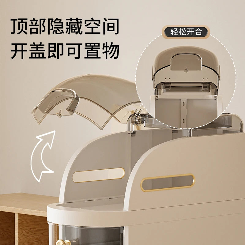 18 cm Narrow Gap Plastic Storage Cabinet – Multi-Layer Drawer-Type Rack for Kitchen & Bathroom