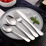 24-Piece Stainless Steel Cutlery Set – Premium Flatware Service for 6 | Knives, Forks & Spoons