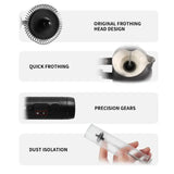 Electric Milk Frother – USB Rechargeable Handheld Milk & Coffee Foamer (High Speed)