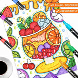 24-Color Dual-Tip Acrylic Paint Pens – Multi-Surface DIY Art Markers