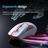 AJAZZ AJ039 RGB Gaming Mouse – Tri-Mode 2.4G/Wired/Bluetooth Ergonomic Mouse with 7,200 DPI & RGB Lighting