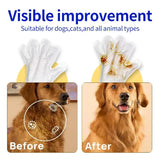 40 pcs Pet Grooming Gloves & Disposable Wipes – Deshedding Mitts for Dogs & Cats with Antibacterial Odor-Control
