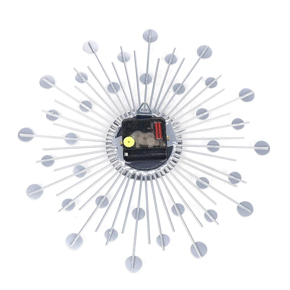 13-Inch Crystal Glass Wall Clock – Silent Movement Luxury Wall Clock for Living Room & Home Décor