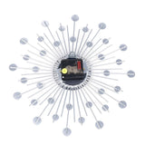 13-Inch Crystal Glass Wall Clock – Silent Movement Luxury Wall Clock for Living Room & Home Décor