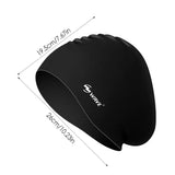 Elastic Silicone Swimming Cap – Waterproof Swim Hat for Men & Women, Protects Ears & Long Hair