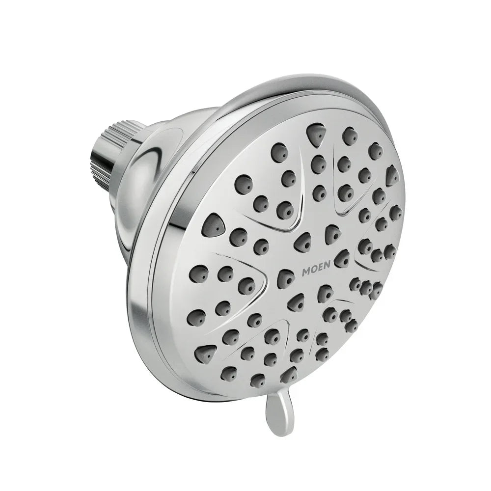 Premium 8-Spray Wall-Mount Fixed Shower Head — WaterSense® Certified, High-Pressure Chrome Finish