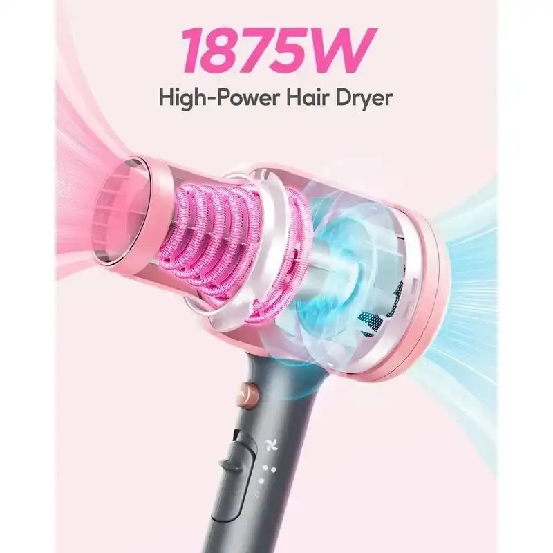 Wavytalk Professional Ionic Hair Dryer – Powerful Blow Dryer with Diffuser & Concentrator for Smooth, Frizz-Free Styling