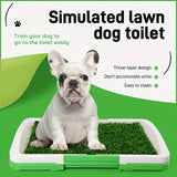 Reusable Silicone & PP Dog Potty Training Pad – Leak-Proof Indoor Pet Toilet with Grass Surface for Easy Cleaning & Hygiene