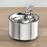“2L Stainless Steel Pet Water Fountain – Automatic Cat & Dog Water Dispenser with Optional Sensor & Heater”