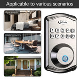 Smart Keypad Door Lock – Fingerprint Entry, Deadbolt with 20 Touch Codes & 20 User Profiles