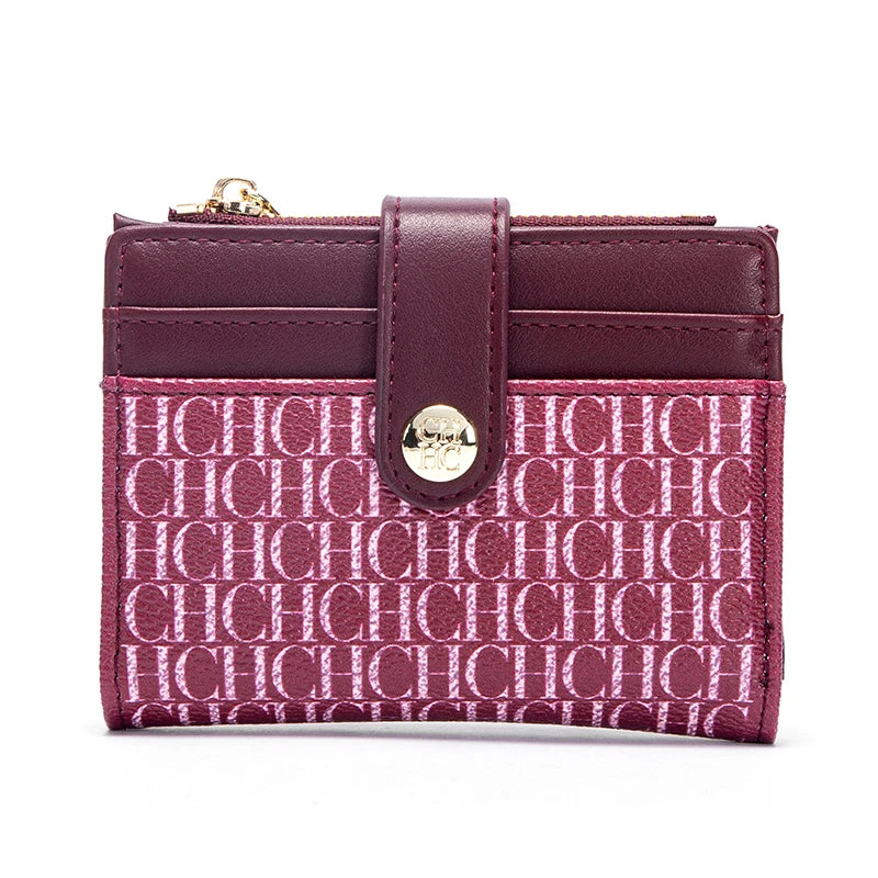 Unisex Retro Printed Wallet – Classic Portable Card Holder, Zero Wallet & Universal PU Leather Money Purse