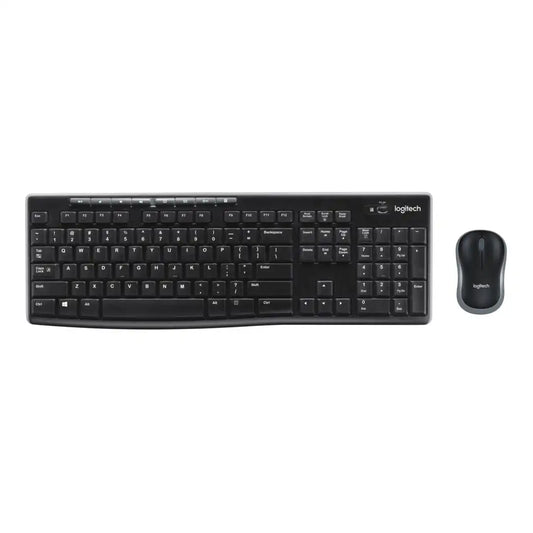 Logitech Wireless Keyboard and Mouse Combo – 2.4GHz Connection with Compact Mouse, Plug-and-Play for Windows PCs & Laptops