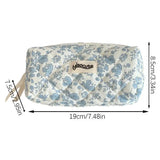 Portable Floral Pen Bag – Large Capacity Pencil Case, Multifunctional Stationery Organizer for Students & School Supplies