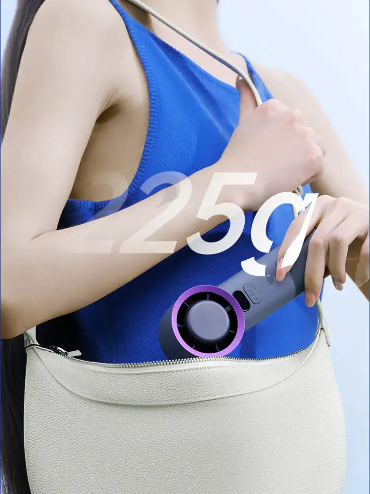 Portable Handheld Turbo Fan – 100-Speed Adjustable Mini Personal Fan, USB Rechargeable, LED Display