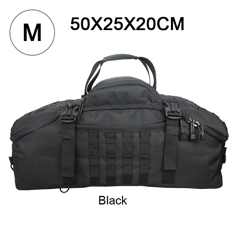 40L/60L/80L waterproof travel duffel bag – large-capacity men’s luggage tote, weekend & gym bag for sports, camping & trips