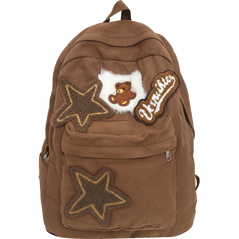 Minimalist Personality Backpack for Female College Students – Stylish Large Capacity Daily School & Travel Bag