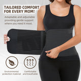 Bamboo Fiber Postpartum Belly Wrap – Adjustable Waist Cincher Girdle Band, Tummy Control Corset & Postnatal Shapewear