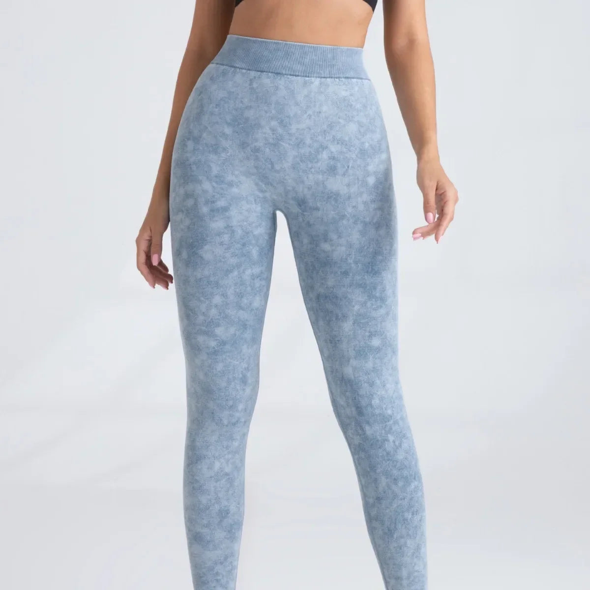 V-Back Yoga Pants for Women – Seamless High Waist Push-Up Leggings, Scrunch Gym Tights for Fitness & Workout