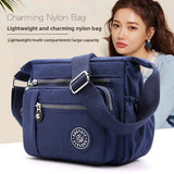 Women’s Large-Capacity Nylon Crossbody & Shoulder Bag – Multi-Pocket Everyday Tote for Mature Style