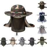 Large Brim Sun Hat – Anti-UV UPF 50+ Outdoor Fishing & Mountaineering Cap with Adjustable Chin Strap (Unisex)