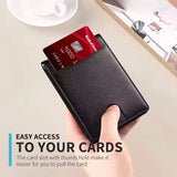 Slim Leather Wallet for Men – RFID Blocking Bifold Front Pocket Wallet with Money Clip & Minimalist Card Holder Design