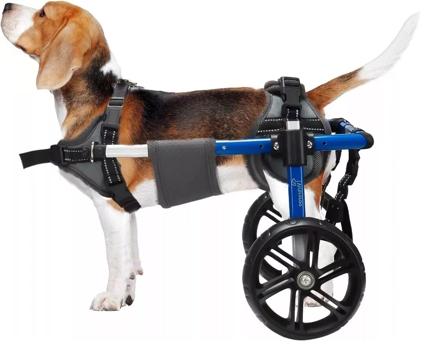 Dog Wheelchair for Back Legs – Adjustable Mobility Support with All-Terrain Tires & Durable Bearings for Large Dogs