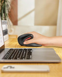 Seenda Ergonomic Vertical Mouse with Jiggler – Dual-Mode Wireless Mouse for PC, Laptop & Mac, 2.4G + Bluetooth, Wrist-Strain Relief