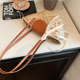 Straw Woven Large Capacity Tote Bag for Women – Woven Shoulder Bag for Beach, Party & Vacation