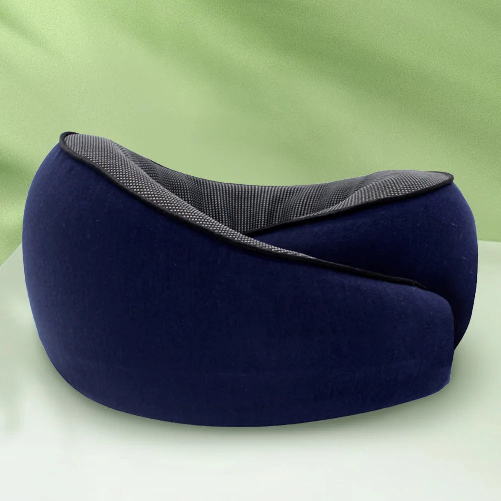 U-shaped adjustable travel neck pillow – ergonomic support cushion & reusable headrest for airplane, car, chair, home & office