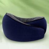 U-shaped adjustable travel neck pillow – ergonomic support cushion & reusable headrest for airplane, car, chair, home & office