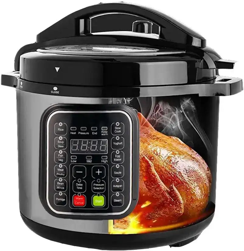 8 QT Stainless Steel Electric Pressure Cooker – 14-in-1 Multi-Function Rice & Slow Cooker with Temperature Control 🍲