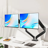 Dual Monitor Stand – Fully Adjustable Desk Mount with Expandable Monitor Arms for 13″–32″ Screens, Home & Office Use