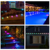 Smart LED Outdoor Lights – App Controlled RGB Gradient Garden & Landscape Lighting with Remote