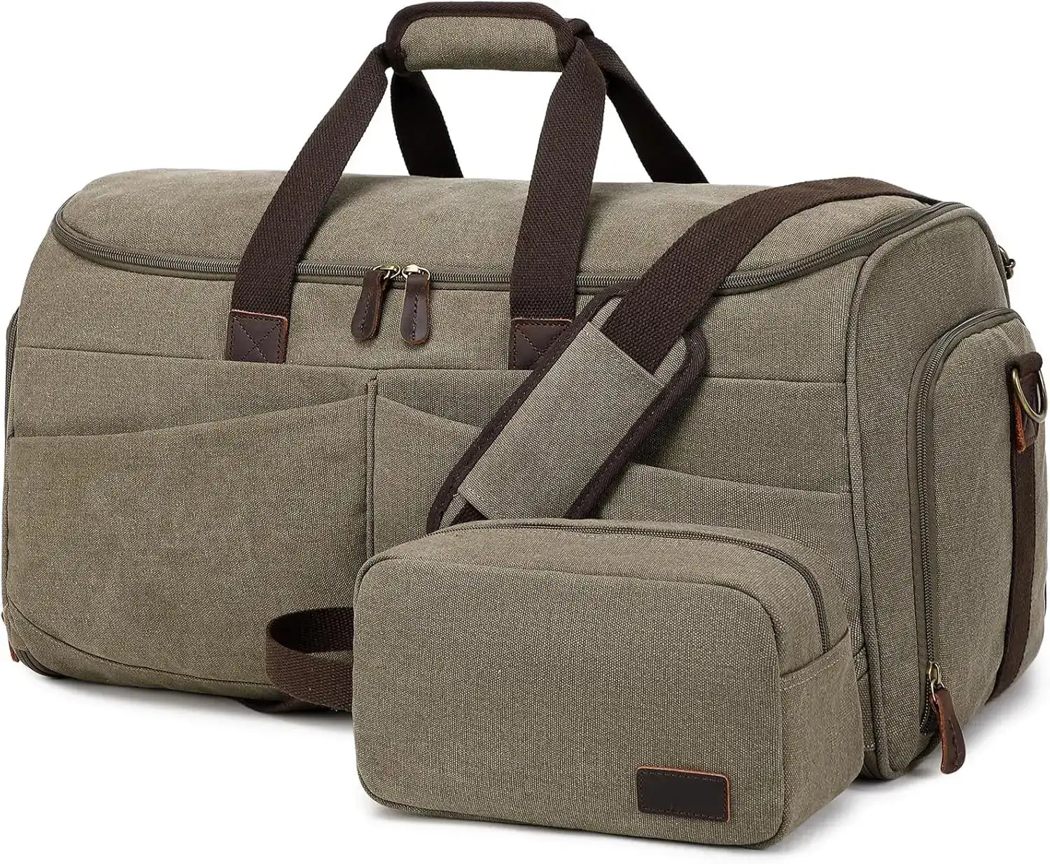 4-in-1 Garment Bag for Travel – Convertible Garment Duffel Bag with Shoe Compartment