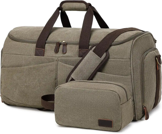 4-in-1 Garment Bag for Travel – Convertible Garment Duffel Bag with Shoe Compartment