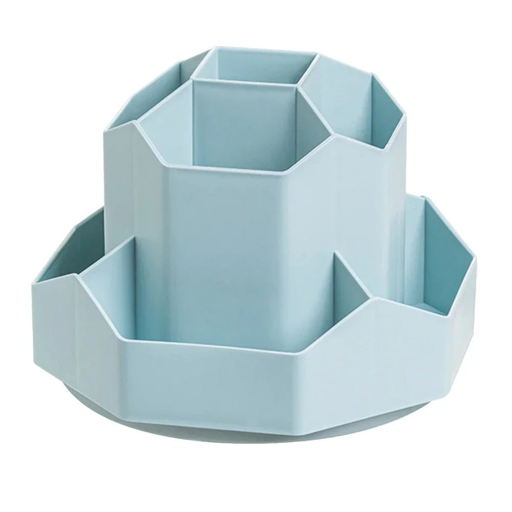 360° Rotating 9-Slot Desktop Stationery Organizer – Pen & Pencil Stand