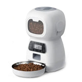 Automatic Pet Feeder with WiFi App – 3.5L Programmable Cat & Dog Food Dispenser with Stainless Steel Bowl