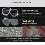 Diving Mask & Breathing Tube Set – Large Silicone Frame, Anti-Fog, UV Protection Snorkel Gear for Adults