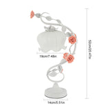 🌸 Modern Bedside Flower Glass Table Lamp – Stained Glass Reading Lamp for Nightstand & Desk with Switch Control