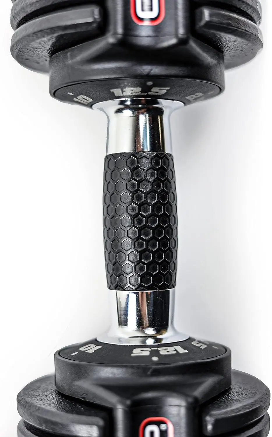 Adjustable Round Dumbbell Weights – 12.5LB / 25LB / 55LB Pairs & Single Options for Smart Home and Gym Training