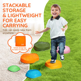 Succebuy 5–6 Pcs Balance Stepping Stones – Kids Training & Sensory Play Toys for Indoor/Outdoor Games 🪨👧👦