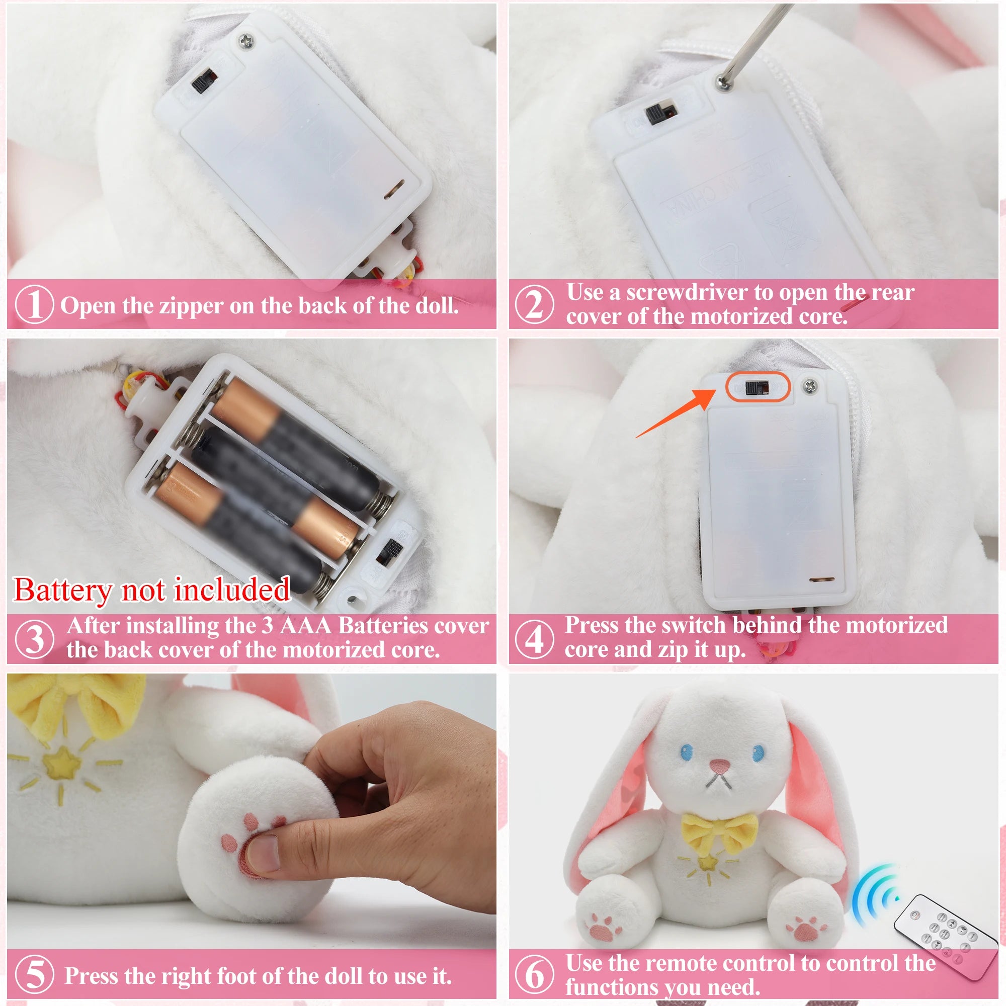 Musical Rabbit Plush Toy – Soft Stuffed Animal Bunny with Music, Gift Box Set for Easter, Christmas & Kids’ Birthday Gifts