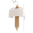 Modern Creative Wall Sconce Lamp with E12 Socket – Bedroom, Corridor & Living Room Lighting Fixture (Bulb Not Included)