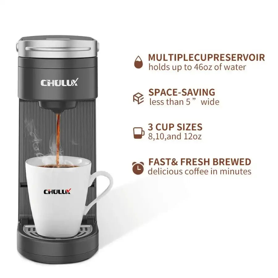 Single-Serve Coffee Maker – K-Cup Pod & Ground Coffee Brewer (3-in-1