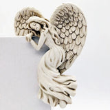 Angel Wings Resin Ornament – Elegant Door Frame & Garden Décor | Indoor & Outdoor Spiritual Home Gift