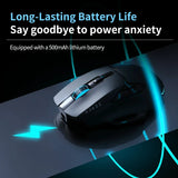 AJAZZ AJ039 RGB Gaming Mouse – Tri-Mode 2.4G/Wired/Bluetooth Ergonomic Mouse with 7,200 DPI & RGB Lighting