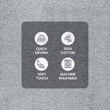 10-Piece Cotton Towel Set – Soft & Absorbent Bath Towels with Popcorn-Texture Border