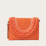Women’s Raffia Straw Woven Bag – Handmade Summer Beach Shoulder & Crossbody Purse, Ladies’ Wrist Clutch & Handbag